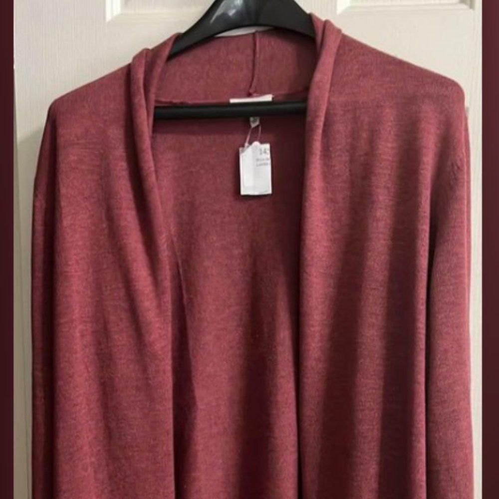 Ella Moss Womens Black Lightweight All Season Cozy Cardigan Sweater